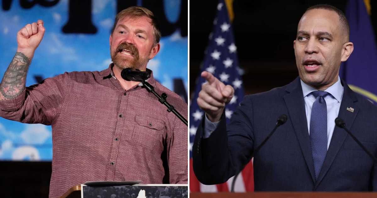 Jeffries avoided weighing in on the Platner controversy, suggesting that the battle for House control outweighs concerns about the candidate's character (AP Photo, Getty Images)