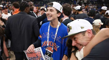 'Way rather this than the Oscars': Timothee Chalamet celebrates Knicks' historic NBA championship