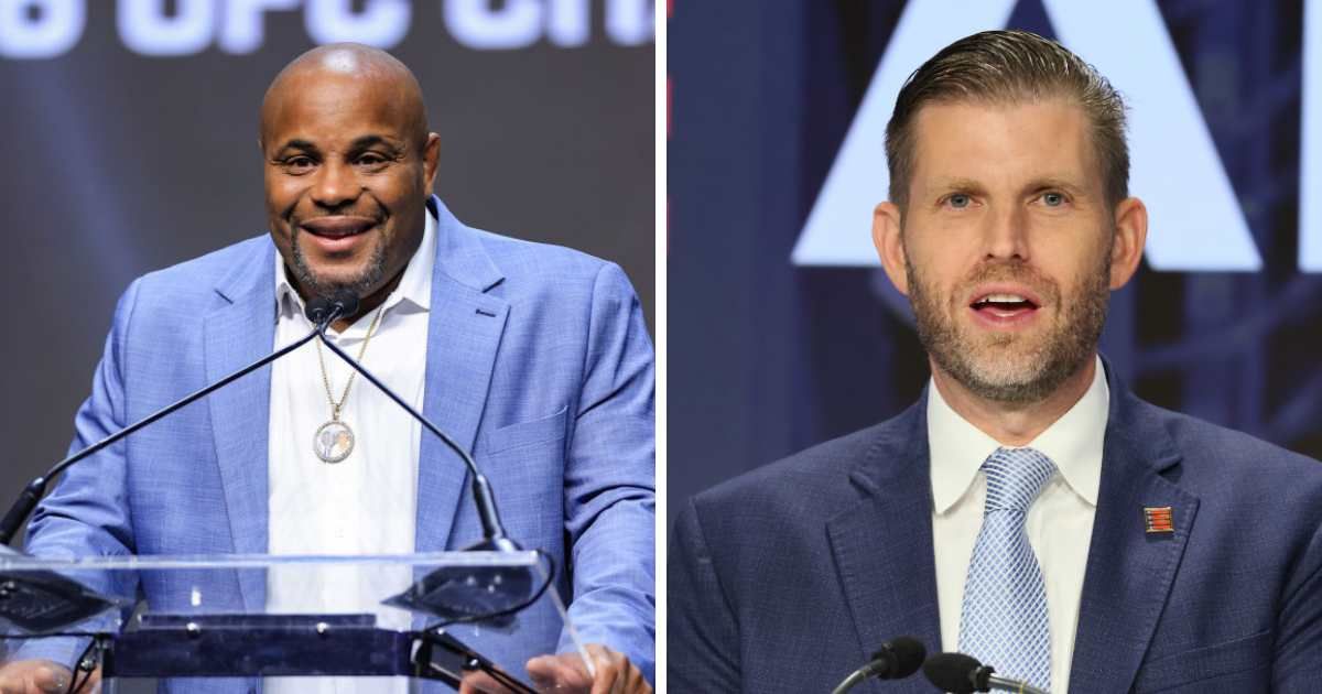 Eric Trump allegedly asked Daniel Cormier about betting and fighter injuries ahead of the UFC event, prompting confusion from the commentator (Getty Images)