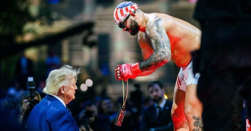 UFC fighter Josh Hokit shouts 'Michelle Obama is a man' in post-match interview