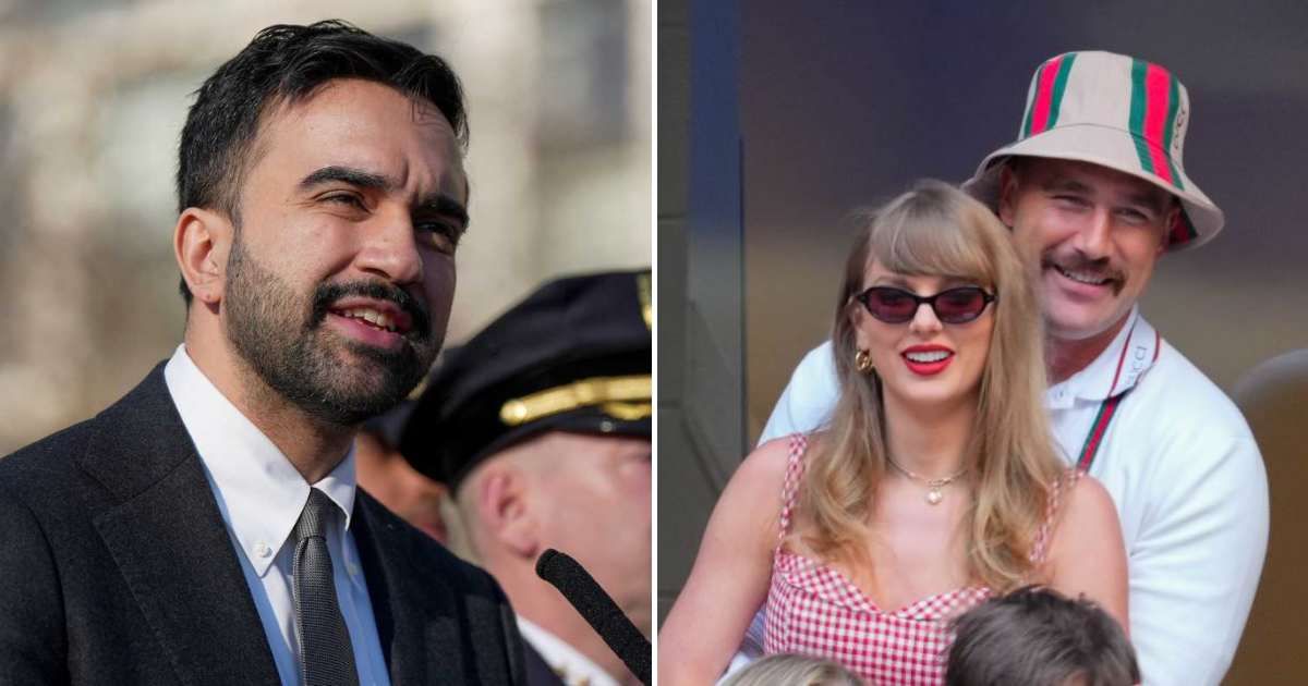 Zohran Mamdani said New York City is excited to host visitors as the FIFA World Cup, July 4 celebrations, and Taylor Swift’s wedding coincide (AP Photo/Angelina Katsanis and Getty Images)