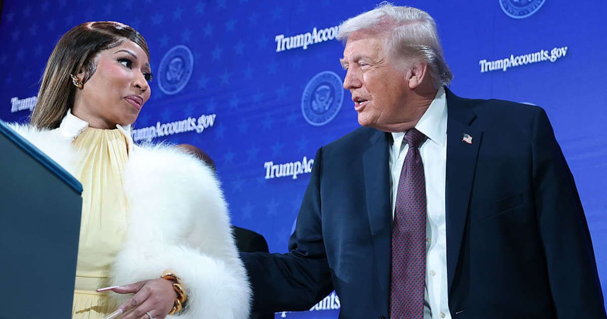 Nicki Minaj wished President Donald Trump birthday using AI-generated images (Getty Images)