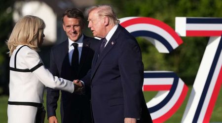 Trump and Brigitte Macron’s lengthy G7 greeting sparks fresh buzz