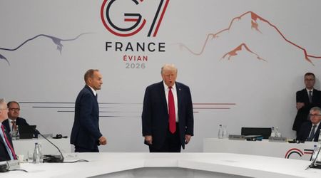 Trump strolls into G7 meeting late and tells world leaders: 'I'm the boss'