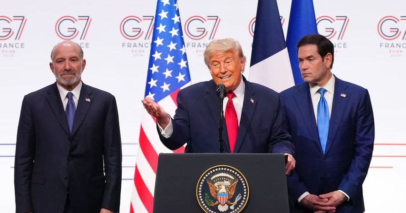 'Please keep dropping bombs': Trump says G7 leaders 'thrilled' by Iran deal