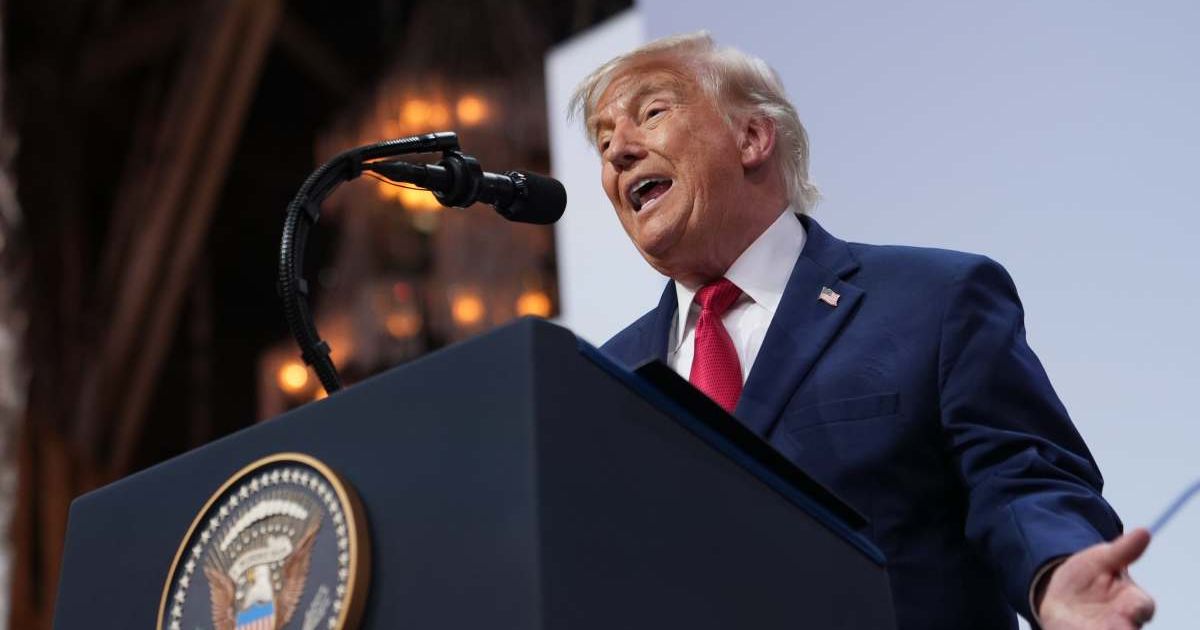 President Donald Trump speaks during a news conference at the G7 summit, Wednesday, June 17, 2026, in Evian-les-Bains, France (AP Photo/Julia Demaree Nikhinson)