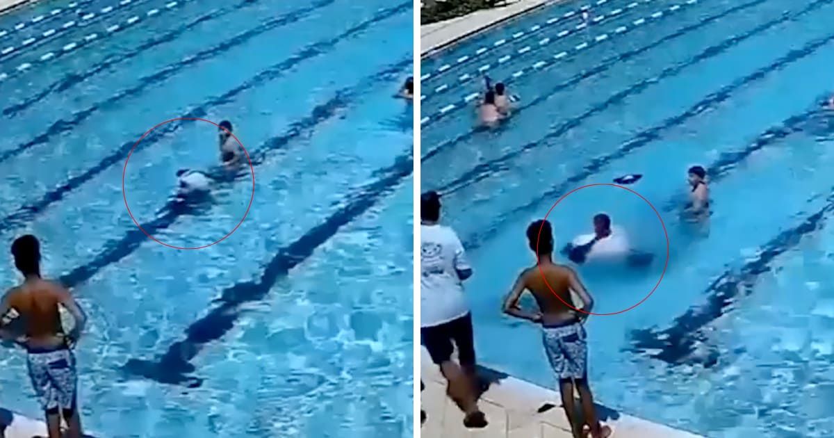 The Department of Homeland Security praised Gregory Simmonds as a hero after he rescued a 6-year-old child from drowning in Florida (X @FoxNews)
