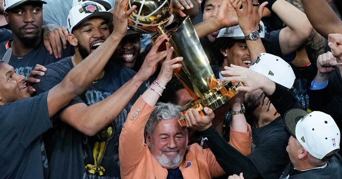 New York Knicks owner James Dolan has confirmed that the NBA champions will visit President Donald Trump at the White House, putting an end to speculation that the team planned to decline the invitation (AP Photo/Ross D Franklin)