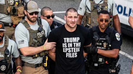 Fact Check: Is the viral photo of Sean Strickland wearing 'Trump is in the Epstein files' shirt real?