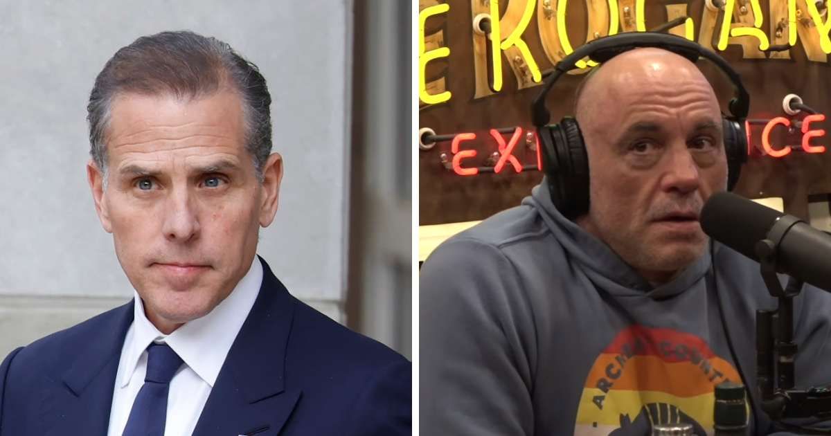 Reacting to Joe Rogan's defense, Hunter Biden argued that the UFC spectacle undermined the sanctity of the White House (Getty Images, YouTube/@PowerfulJRE)