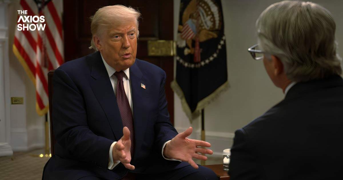 President Donald Trump faced renewed scrutiny over his views on power, leadership, and place in history after revelations from an upcoming political book (Screengrab/The Axios Show)