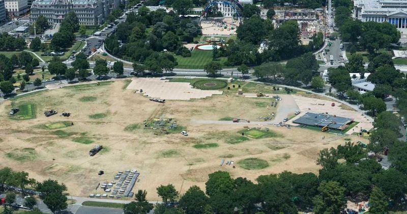Fact Check: Did UFC Freedom 250 'completely destroy' the grass on the White House Ellipse?