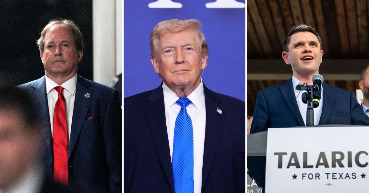 Democratic candidate James Talarico brushed off insults from President Donald Trump and Texas Attorney General Ken Paxton, saying voters were tired of performative political combat (Getty Images, AP Photo/Mark Schiefelbein)