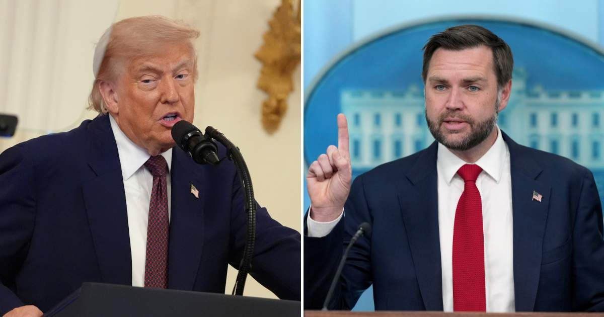 A social media rumor claims Donald Trump called JD Vance-led US-Iran negotiation in Switzerland a failure (Getty Images, AP Photo)
