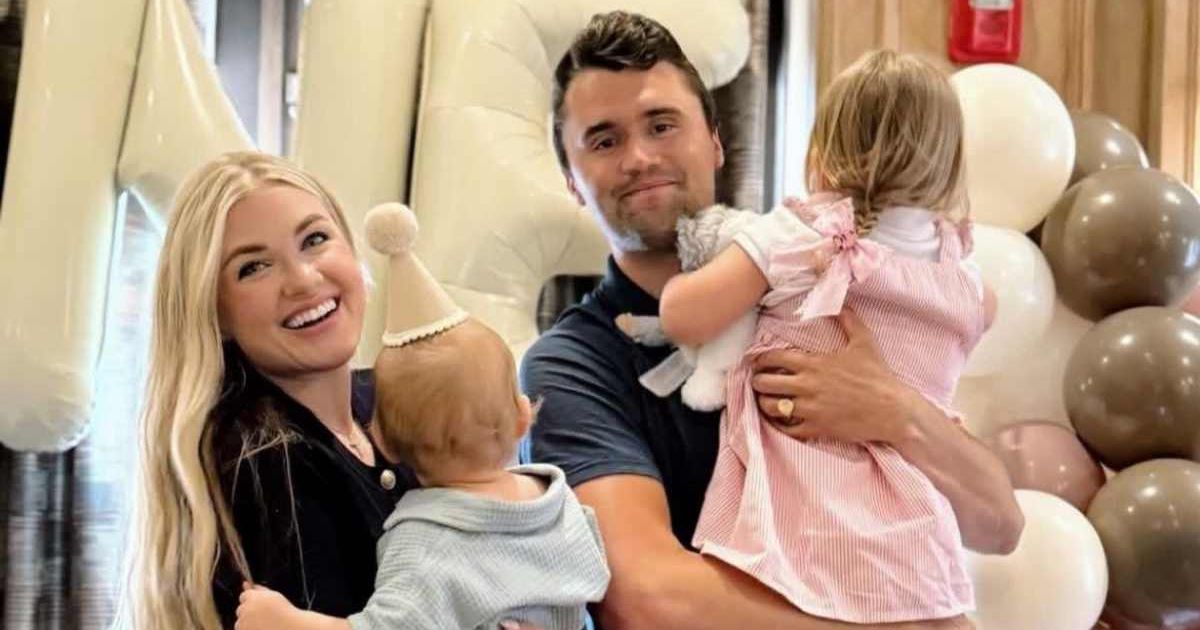 Marking her first Father's Day without Charlie Kirk, Erika Kirk said their two children still carry 'pieces' of their late father (@mrserikakirk/Instagram)