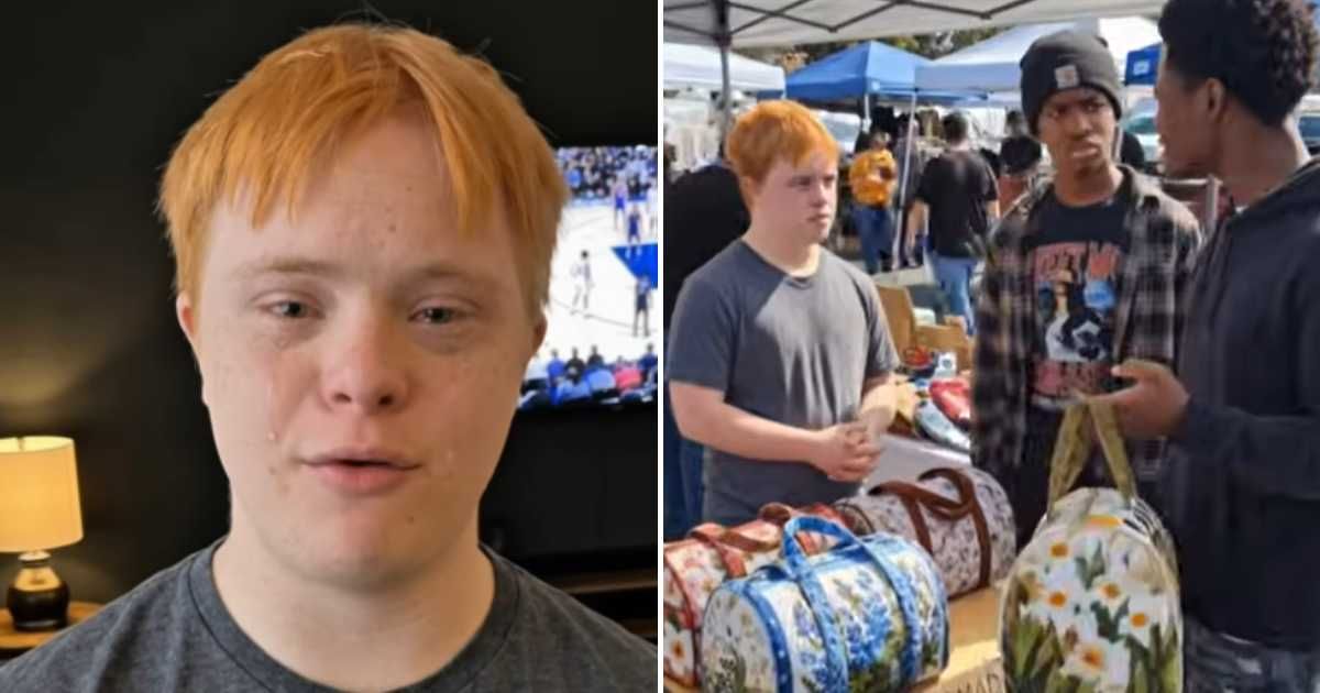One viral video shows a boy with Down syndrome using an emotional appeal to market his handmade products (@joshmakesartt/Instagram)