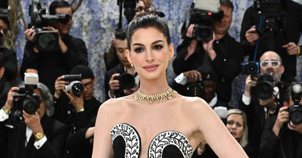 Hathaway’s outlook remains grounded despite the demands of balancing family life with a thriving Hollywood career (AP Photo)