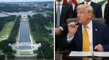 Trump defends exploding Reflecting Pool renovation cost: 'Somebody put fertilizer in water’