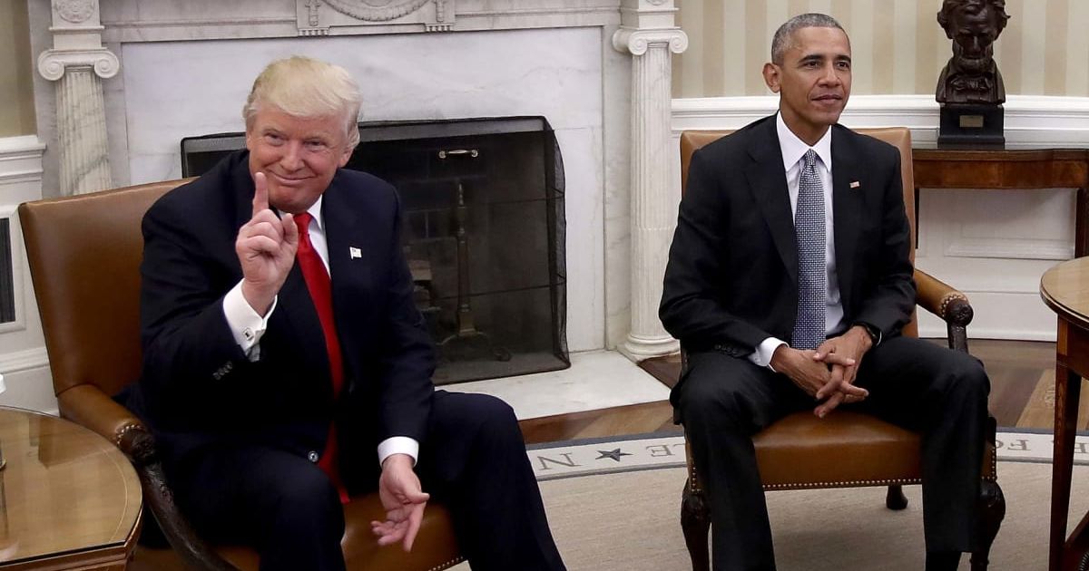 President Donald Trump attacked former President Barack Obama's Iran policy, saying he paid billions for peace but only force could pressure Tehran into compliance (Getty Images)