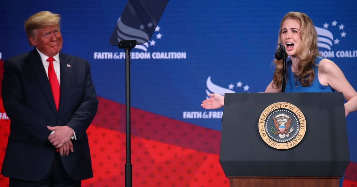 President Donald Trump's executive assistant, Natalie Harp, is the subject of new revelations in 'Regime Change: Inside the Imperial Presidency of Donald Trump', a book by New York Times reporters Maggie Haberman and Jonathan Swan (Mark Wilson/Getty Image