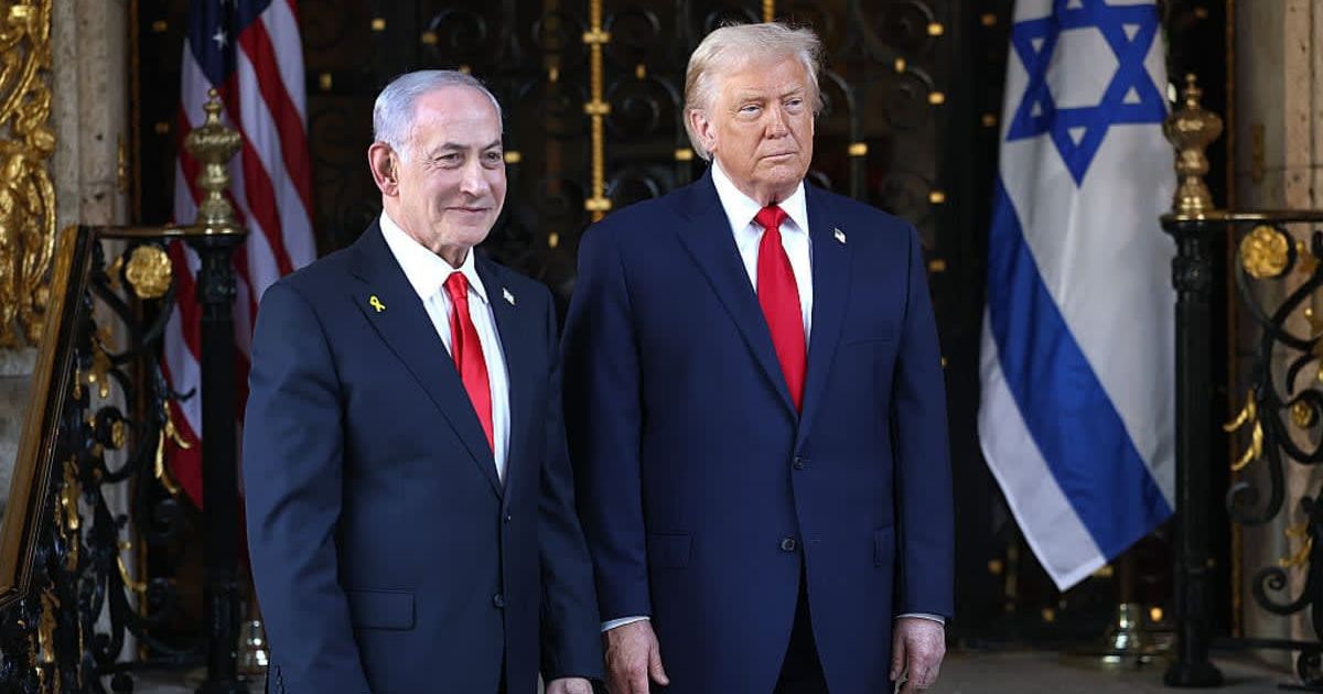 A viral social media rumor claims Donald Trump called Benjamin Netanyahu a con man and said 'Jews are sick of you' (Getty Images)