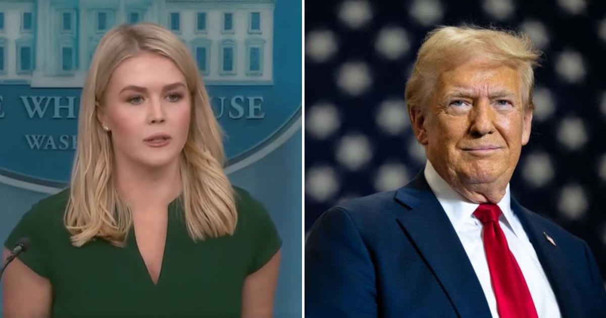 Karoline Leavitt called the bill a 'promise made, promise kept' the night before Trump cancelled the scheduled signing of the major housing bill (@brettmurphyx/X, Getty Images)