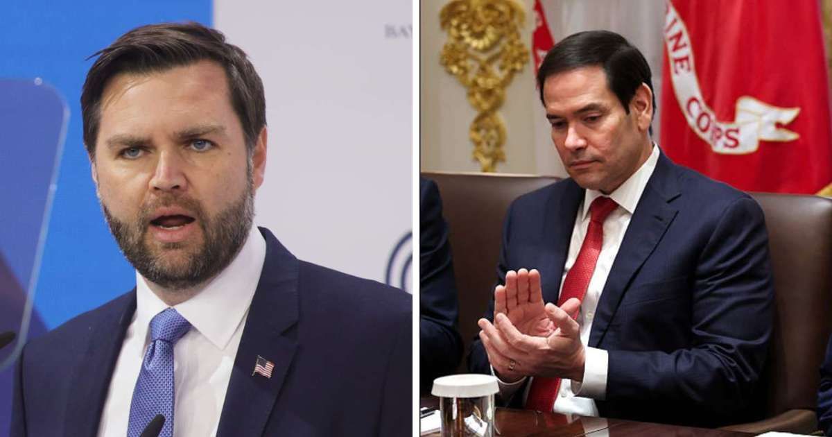 Secretary of State Marco Rubio denied any rift with Vice President JD Vance and said President Donald Trump's team remained fully united behind his agenda (Getty Images)