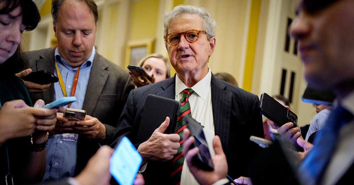 Senator John Kennedy argued that progressive candidates were gaining influence inside the Democratic Party while its leaders struggled to stop them (Andrew Harnik/Getty Images)