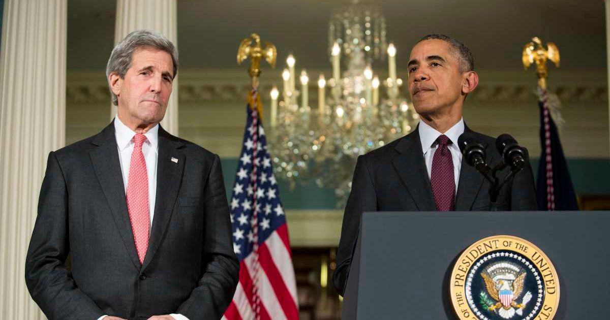 Former Secretary of State John Kerry argued President Donald Trump failed to undo former President Barack Obama's legacy and instead damaged the achievements of his own presidency (Drew Angerer/Getty Images)