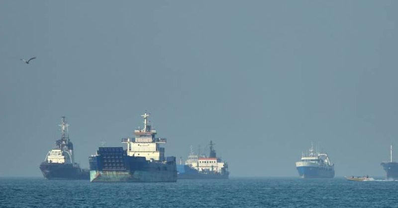 Cargo ship hit in Strait of Hormuz as US officials point to Iran
