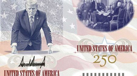 Trump unveils America 250 passport featuring his own image and signature