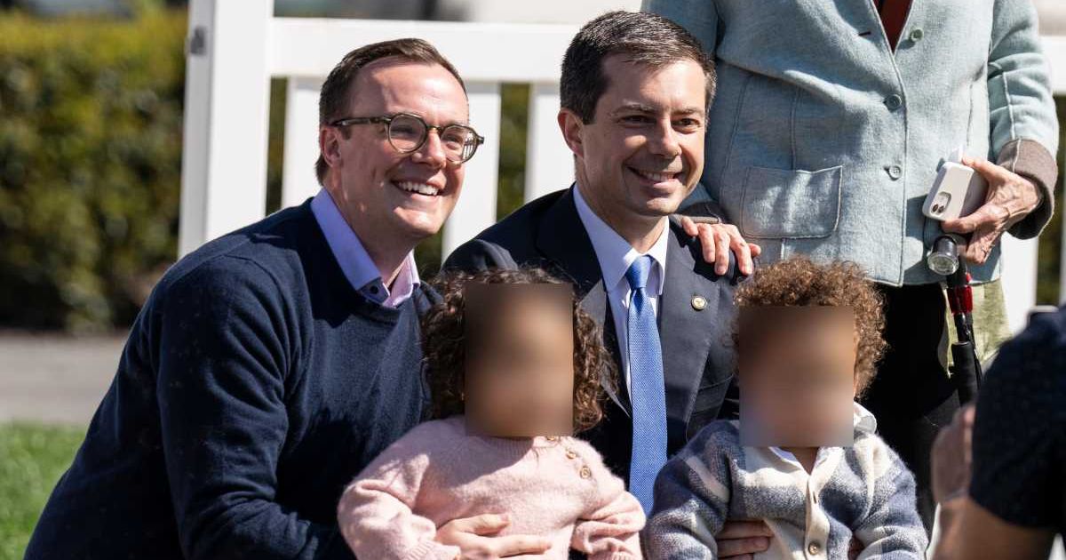 Pete Buttigieg’s twin children were separated from him after an anonymous report falsely accused him of posing a threat to their children (Getty Images)