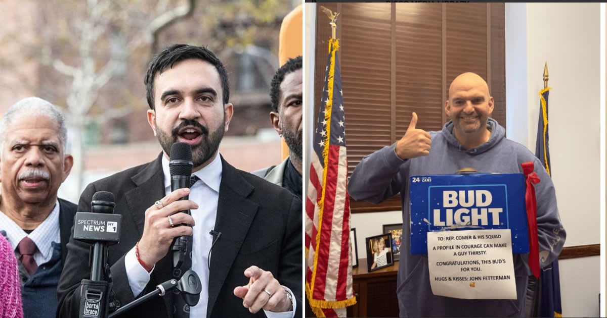 Pennsylvania Senator John Fetterman blasted Zohran Mamdani-backed socialist candidates taking over his party but said he had no plans to defect (Getty Images, @John Fetterman/X)