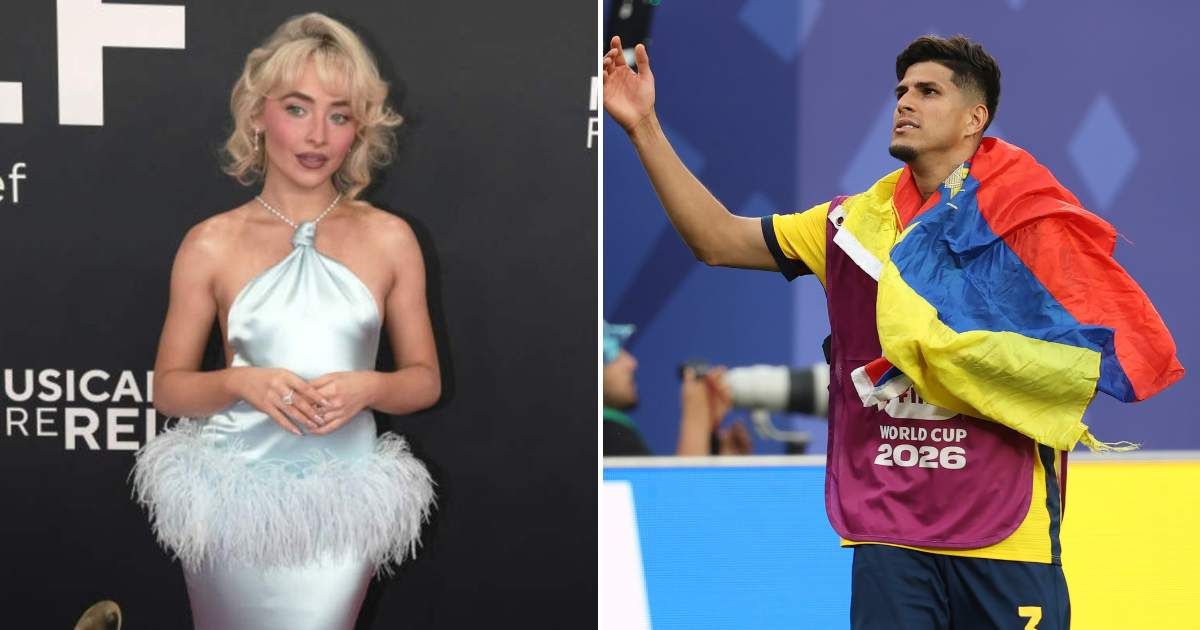 Sabrina Carpenter attended a FIFA World Cup match between Ecuador and Germany as a guest while Piero Hincapié played for Ecuador, fueling an unverified dating rumor online (AP Photo/Pamela Smith, Jeff Kravitz/FilmMagic)
