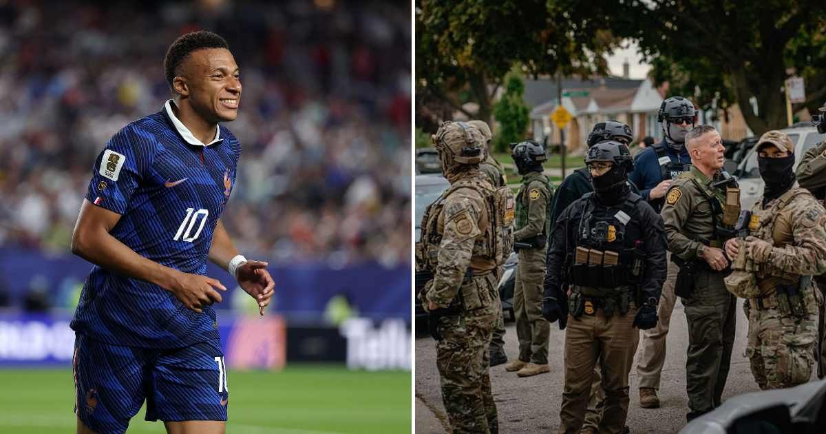 Social media users claimed Kylian Mbappe was detained by Immigration and Customs Enforcement (Getty Images)