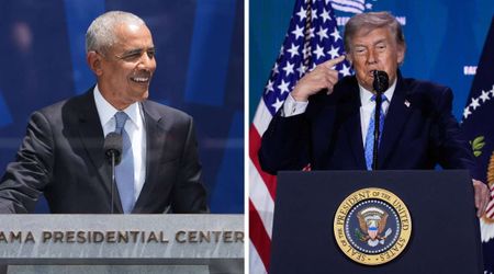 Trump pits his military academy photo against teenage Obama after 'obsession' jab