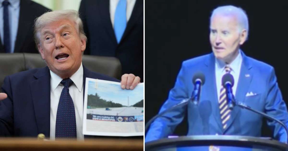 Former President Joe Biden accused President Donald Trump of using the presidency for personal gain, calling his projects symbols of government corruption (AP Images/ X/ @acyn)