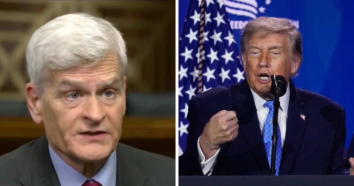 Bill Cassidy said his confrontation came after Trump sharply criticized him and three other Republican senators who backed a symbolic war powers resolution (Screengrab X @FaceTheNation/AP Photo)