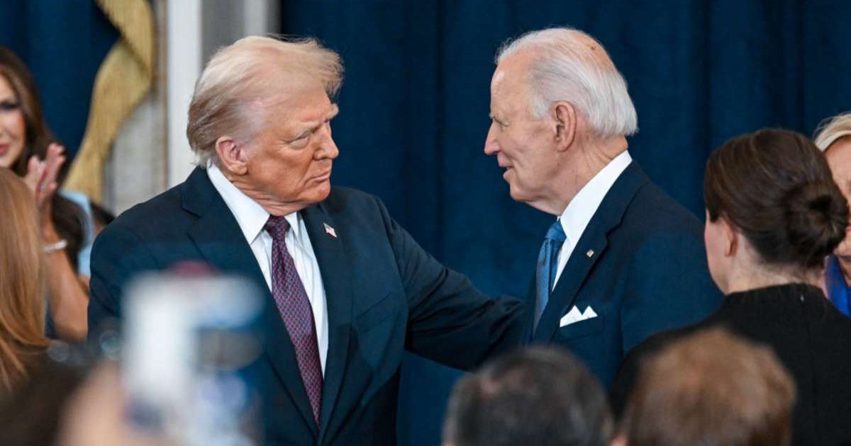 Viral social media posts claimed President Donald Trump ordered an end to former President Joe Biden's Secret Service protection (Getty Images)
