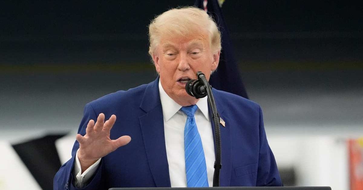 Donald Trump warned gas retailers not to profit from falling oil prices at the expense of consumers in a fierce Truth Social post (AP Photos)