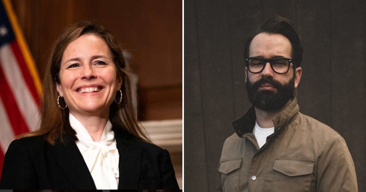  Conservative commentator Matt Walsh went off on Supreme Court Justice Amy Coney Barrett for being a “DEI hire” who is horrible at her job. (Getty Images, X/@Matt Walsh)