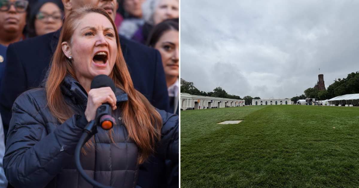 The available evidence does not prove Stansbury staged her visit during a closure, while multiple reports independently documented modest attendance throughout the fair. (Getty Images; x/@Rep_Stansbury)
