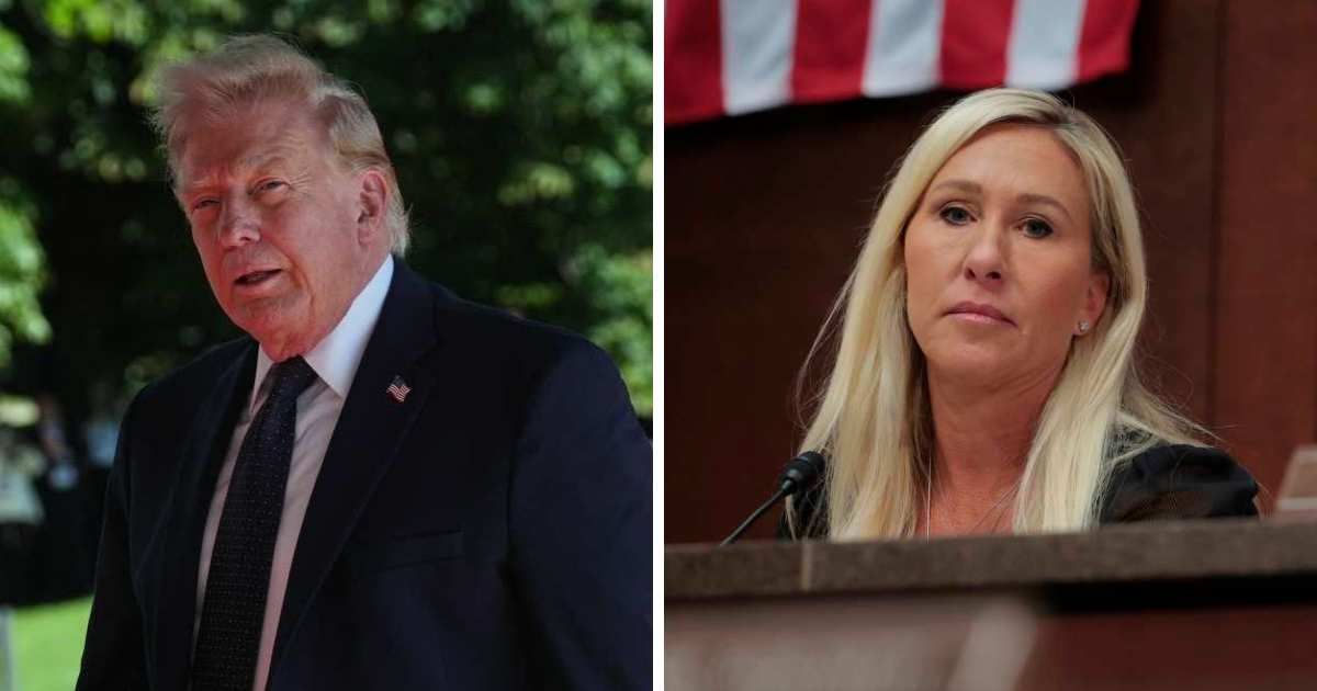 Marjorie Taylor Greene, once a fixture in Donald Trump's inner political circle, became one of his most vocal critics and even vacated her House seat in January (Getty Images)
