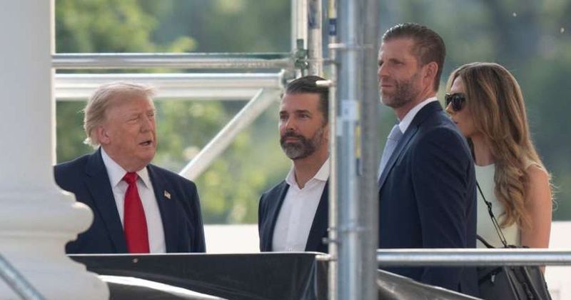 Trump drops ‘threesome’ quip about giving himself and sons Medals of Honor