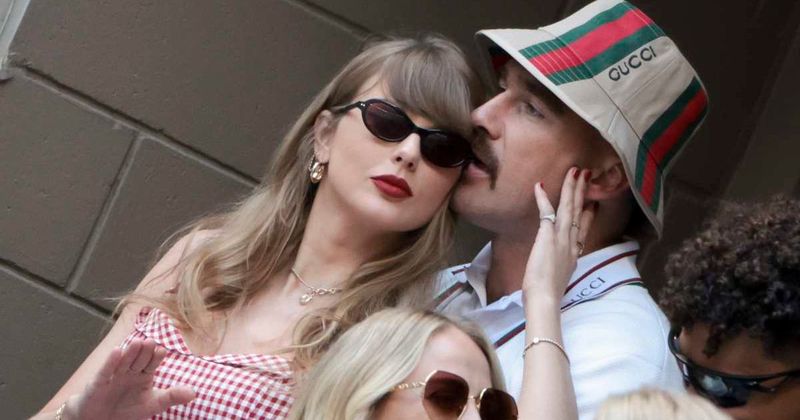 Travis Kelce laughs at viral AI wedding photo with Taylor Swift ahead of rehearsal dinner