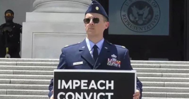 Air Force major arrested at Capitol after calling for Trump and JD Vance's impeachment