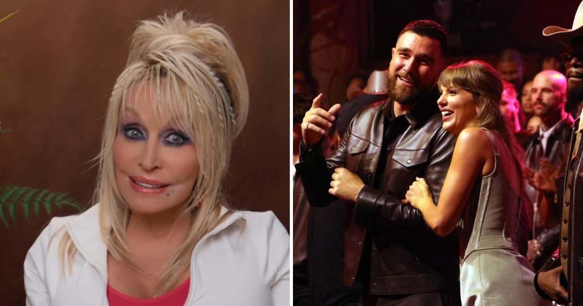Dolly Parton thanked Taylor Swift and Travis Kelce for their reported $2 million charity donation ahead of their wedding (Instagram/ @dollyparton and Getty Images)