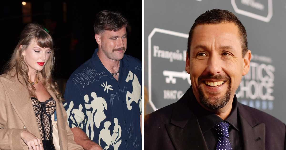 Adam Sandler officiated Taylor Swift and Travis Kelce’s wedding ceremony at Madison Square Garden in a surprise role (Getty Images)