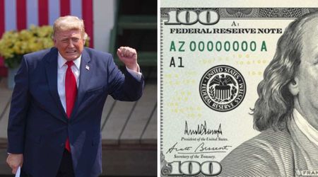 Trump unveils $100 bill with his signature following $250 bill buzz