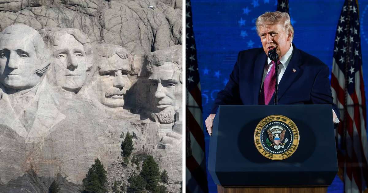Donald Trump recently shared a scaled-down golden replica of the storied national monument featuring his face alongside four former Presidents (Getty Images and AP Photos)